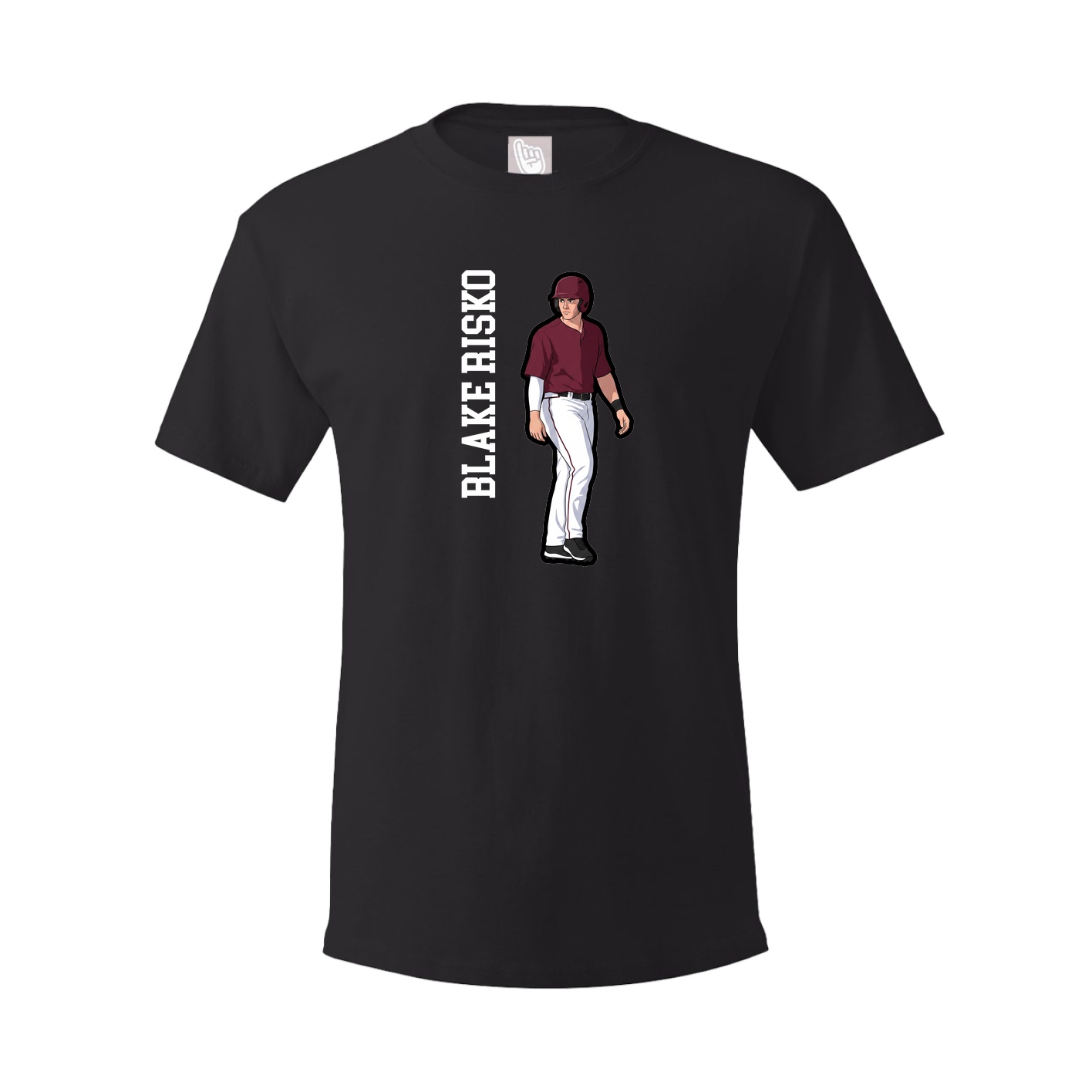 Tee — Name Vertical in Black