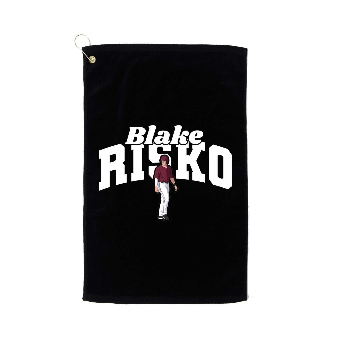 Golf Towel — Signature Arch in Black