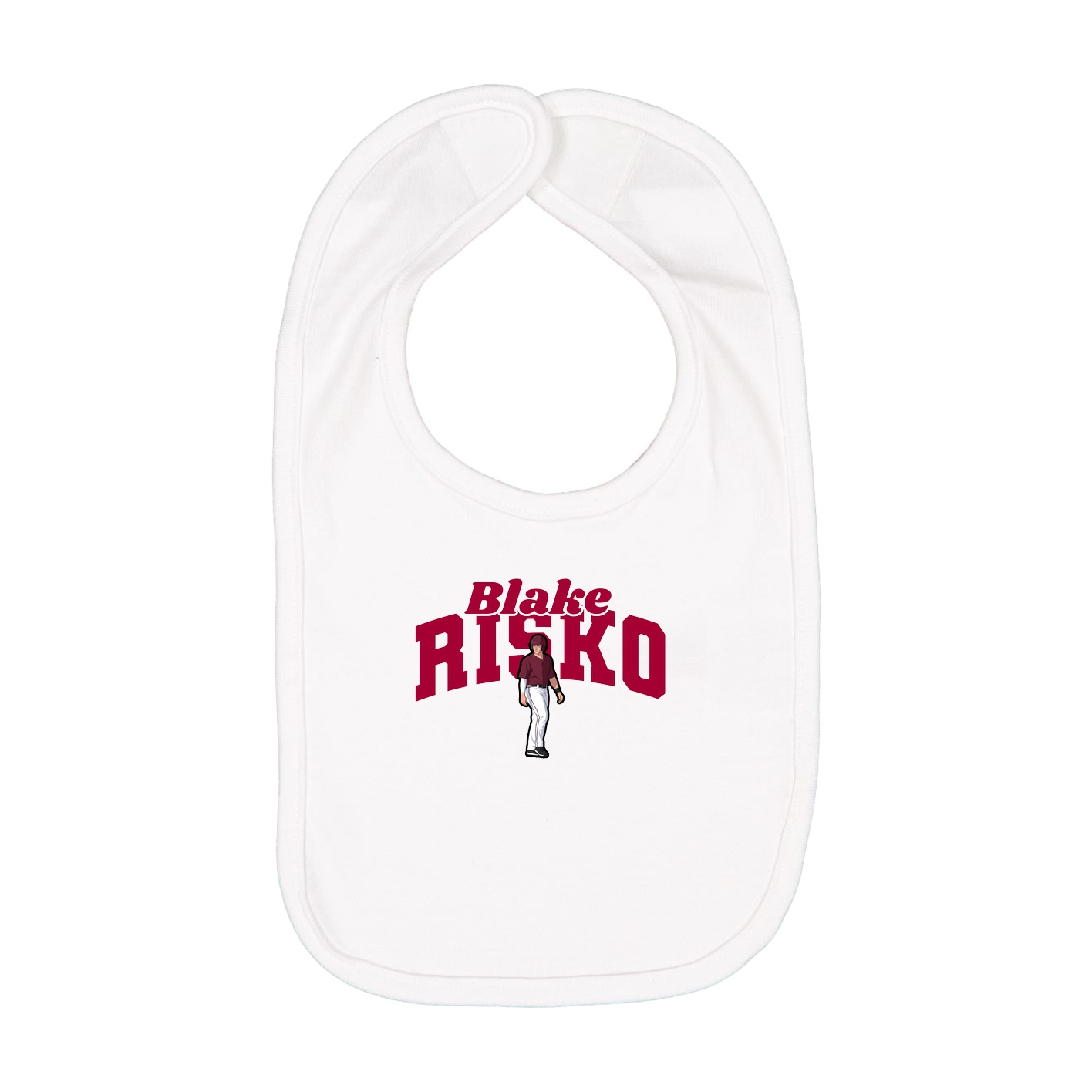 Infant Bib — Signature Arch in White