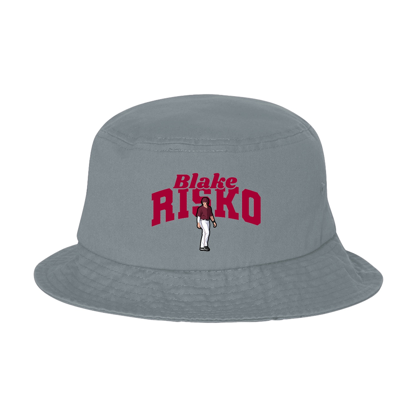 Bucket Cap — Signature Arch in Grey