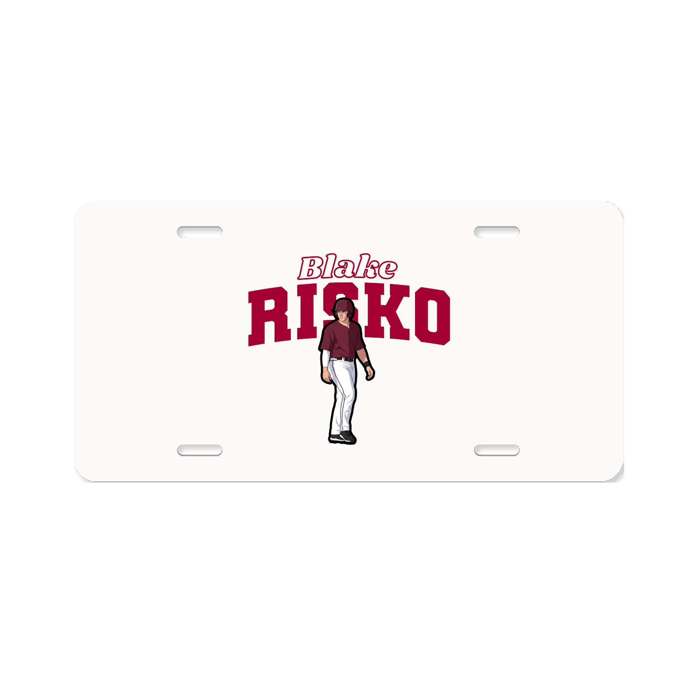 License Plate — Name Arch in Classic