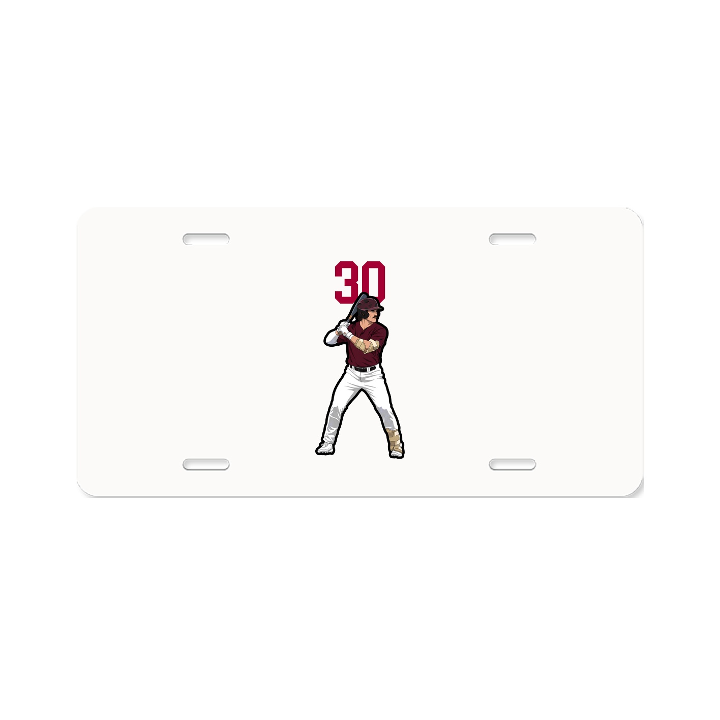 License Plate — Number Top in Classic