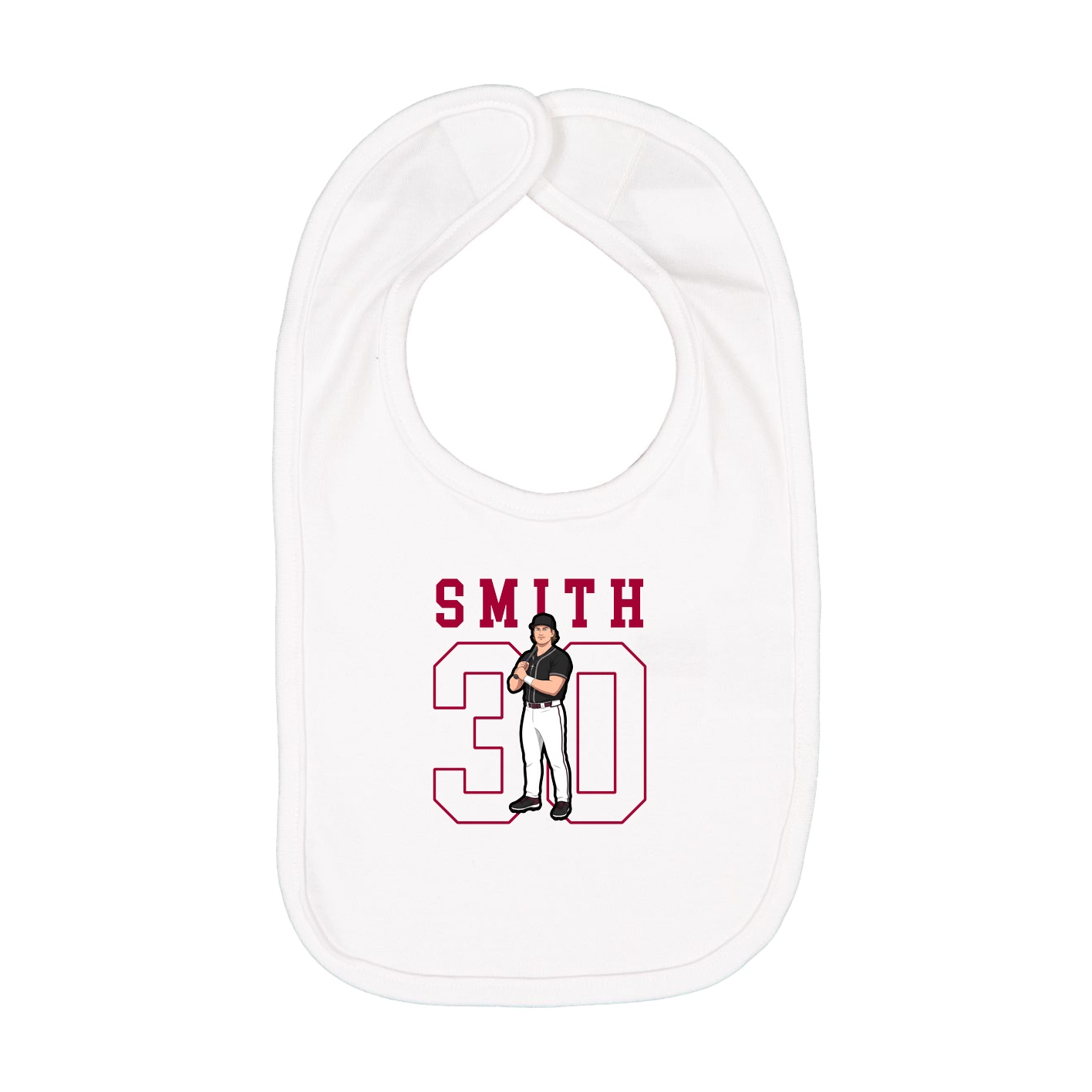 Infant Bib — Shirsey in White