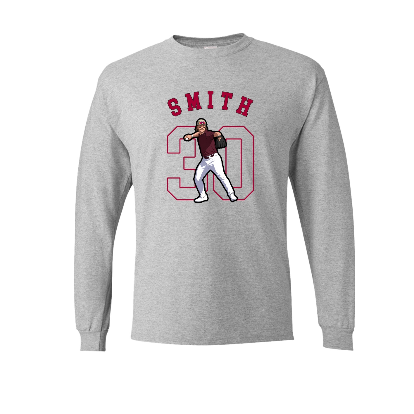 Long Sleeve Tee — Shirsey Arch in Grey