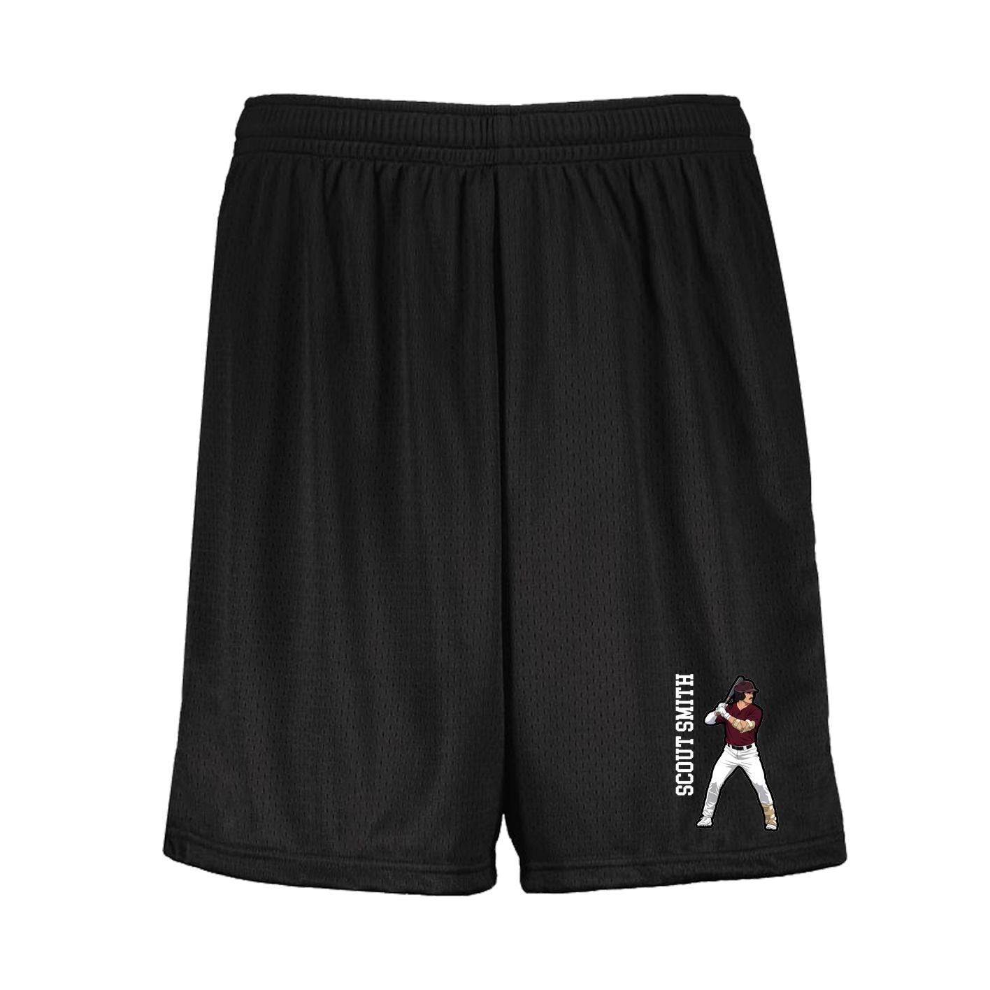 Shorts — Name Vertical in Black