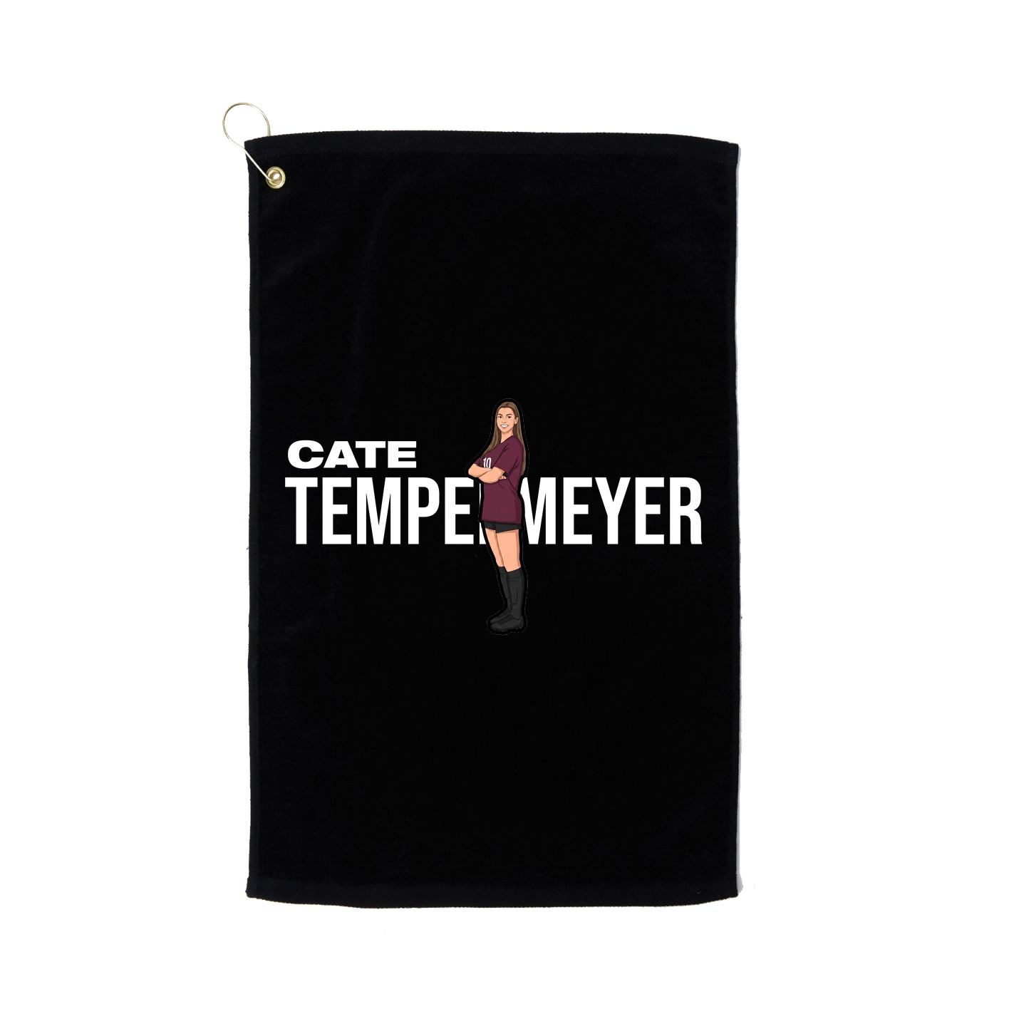 Golf Towel — Player Name in Black