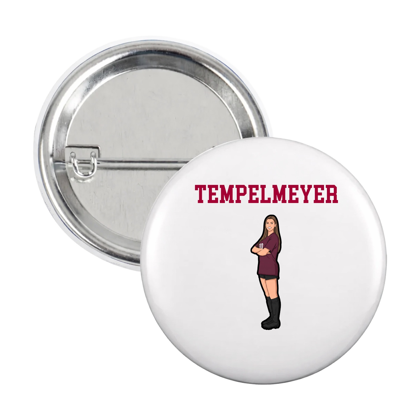 Game Day Button — Shirsey in White