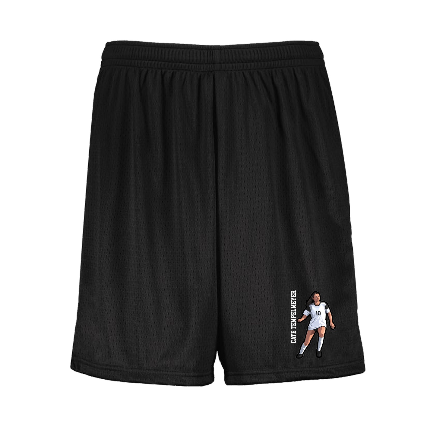 Shorts — Name Vertical in Black
