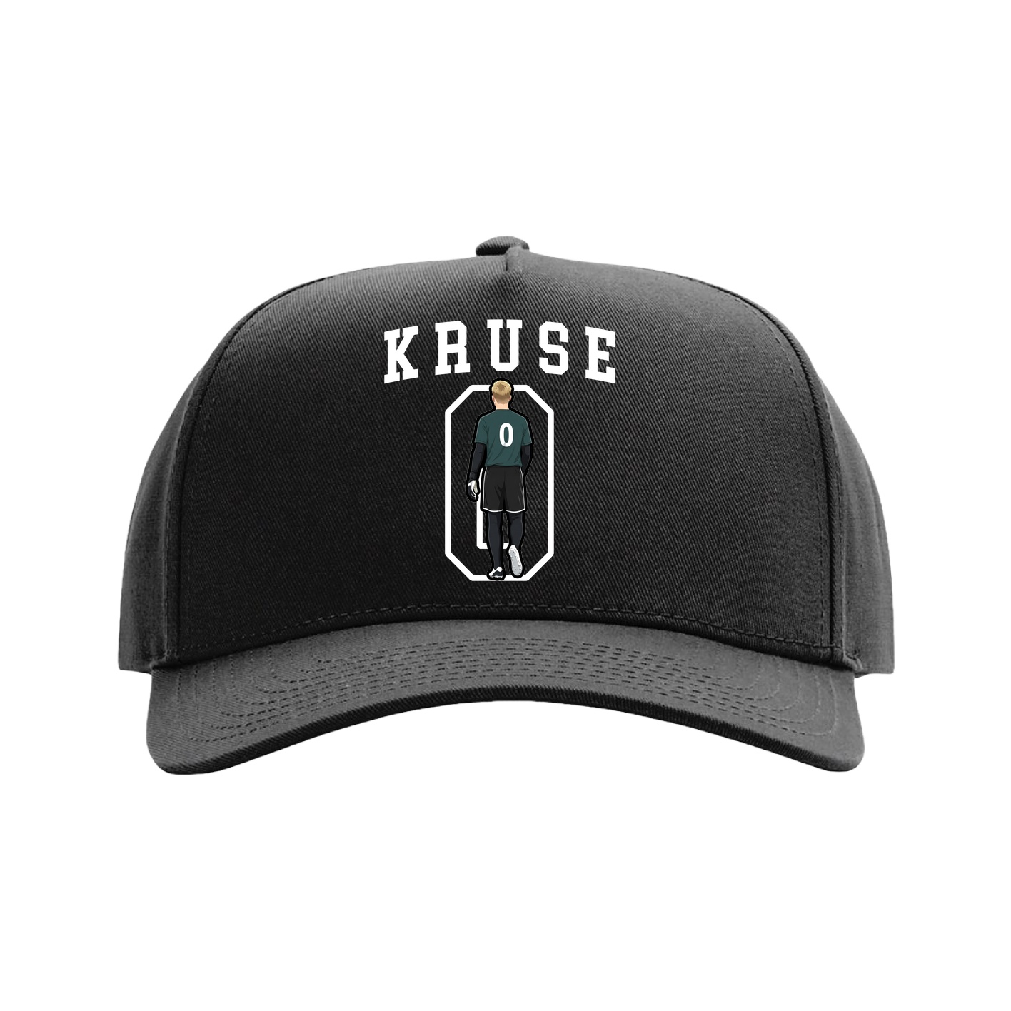 Full Fabric Five-Panel Champ Cap — Shirsey in Black