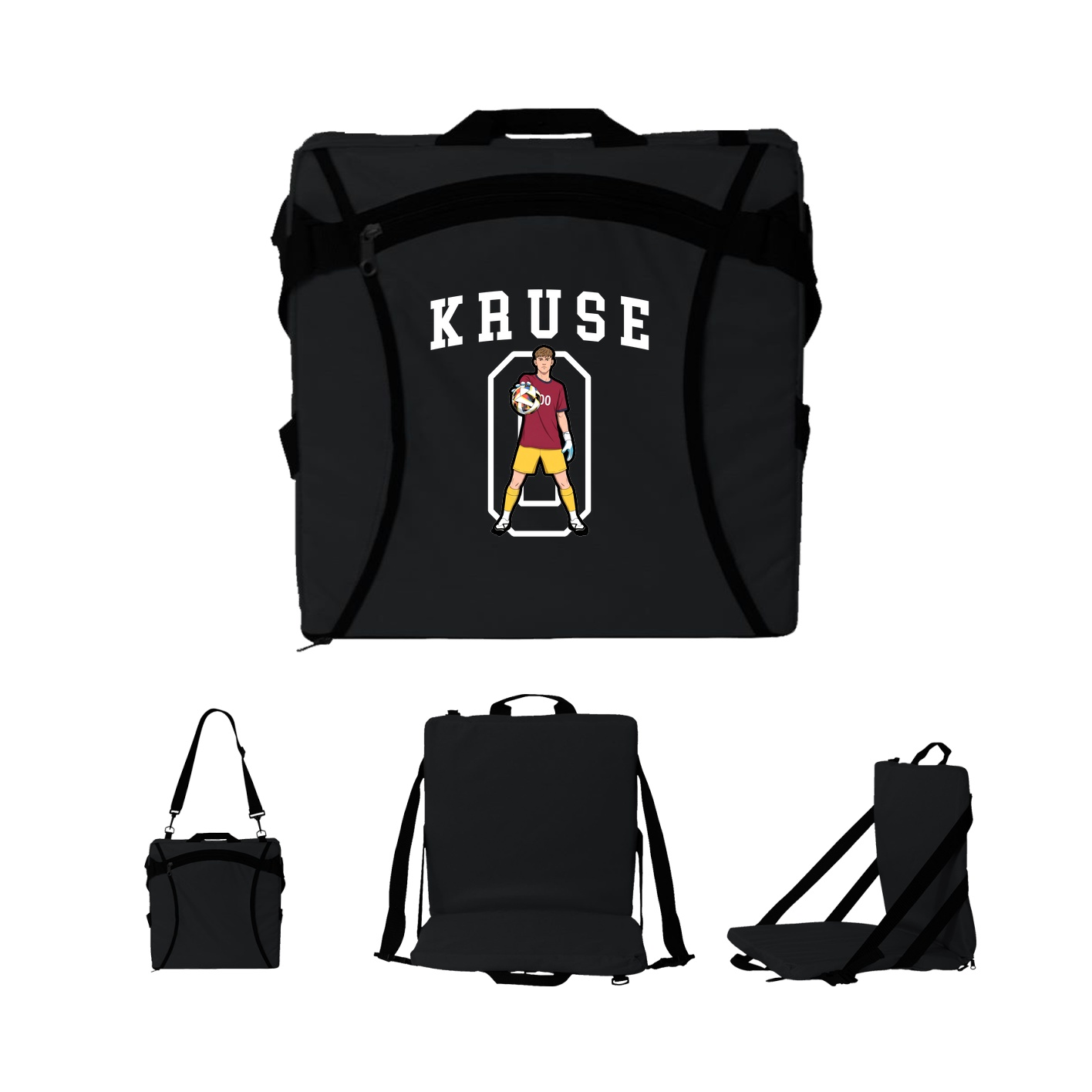 Folding Stadium Seat — Shirsey in Black