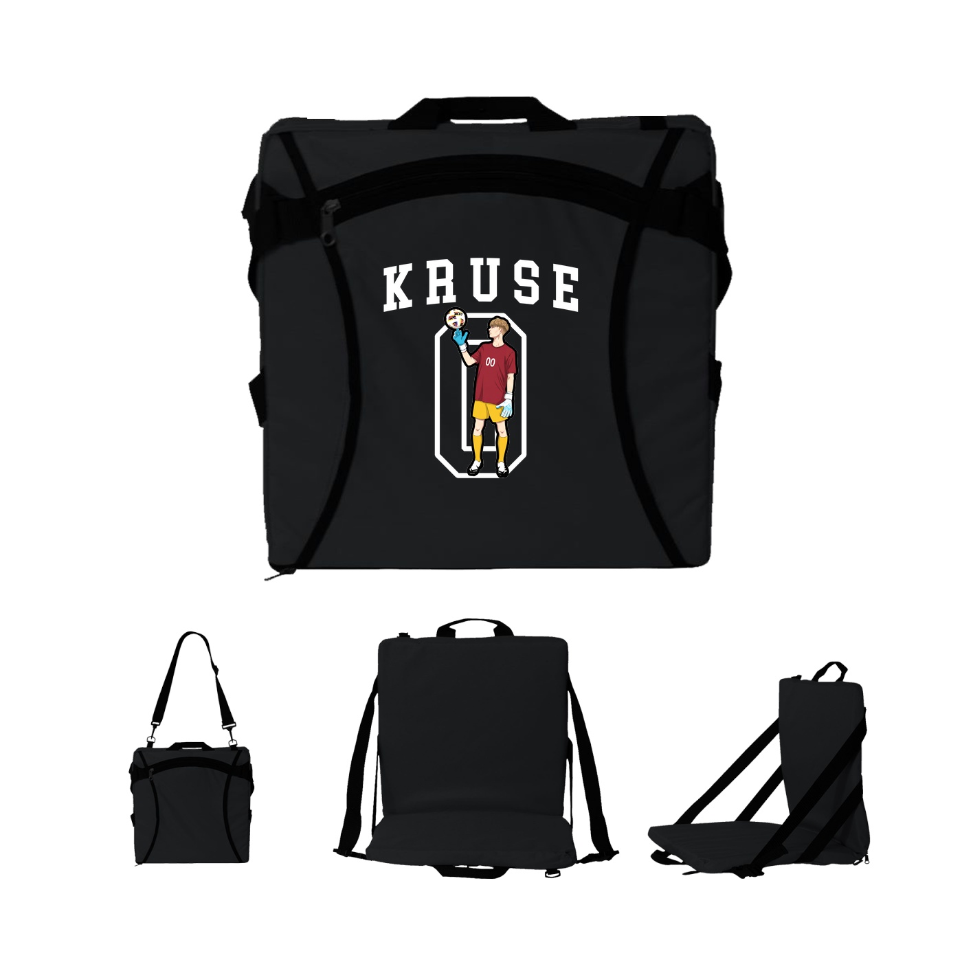 Folding Stadium Seat — Shirsey in Black