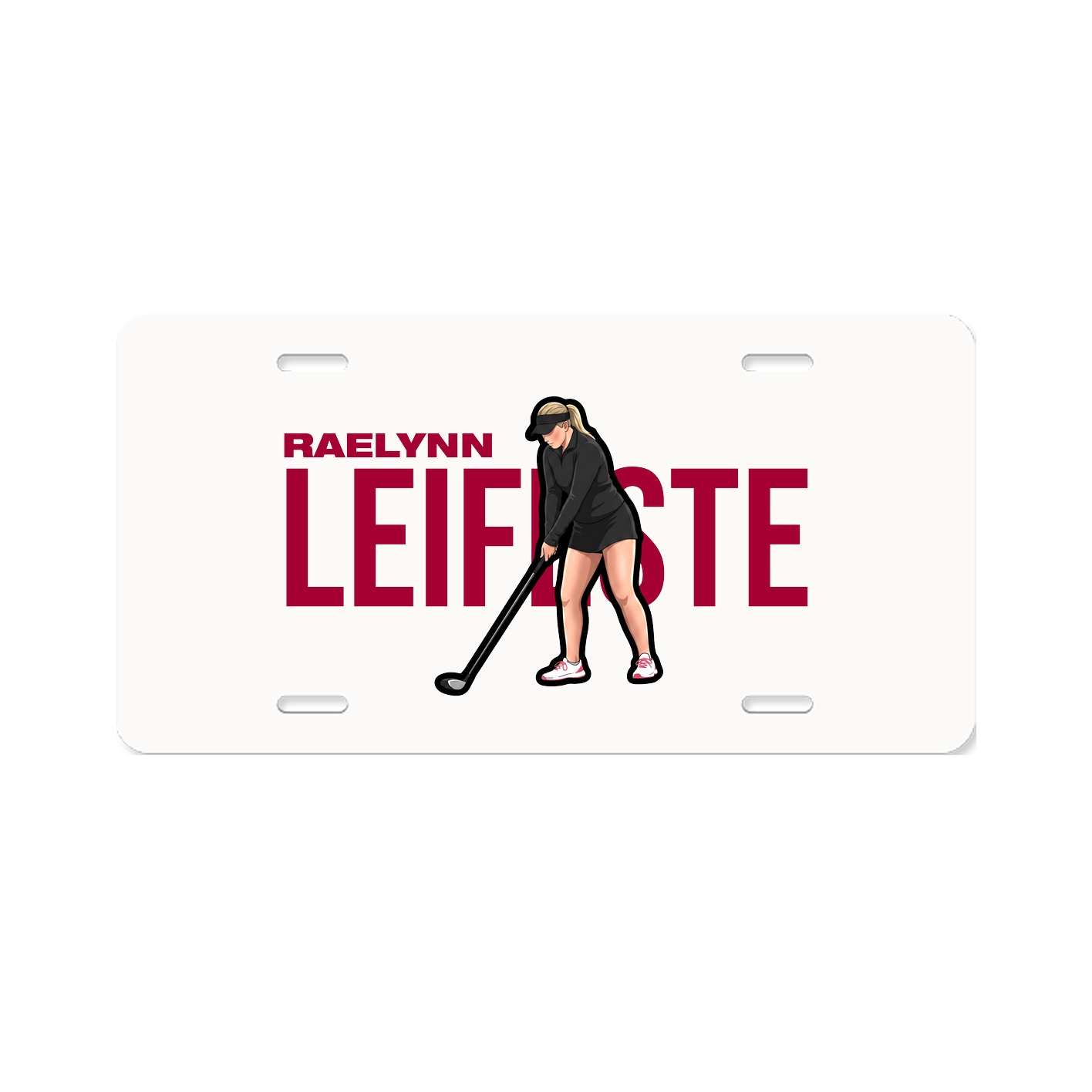 License Plate — Player Name in Classic