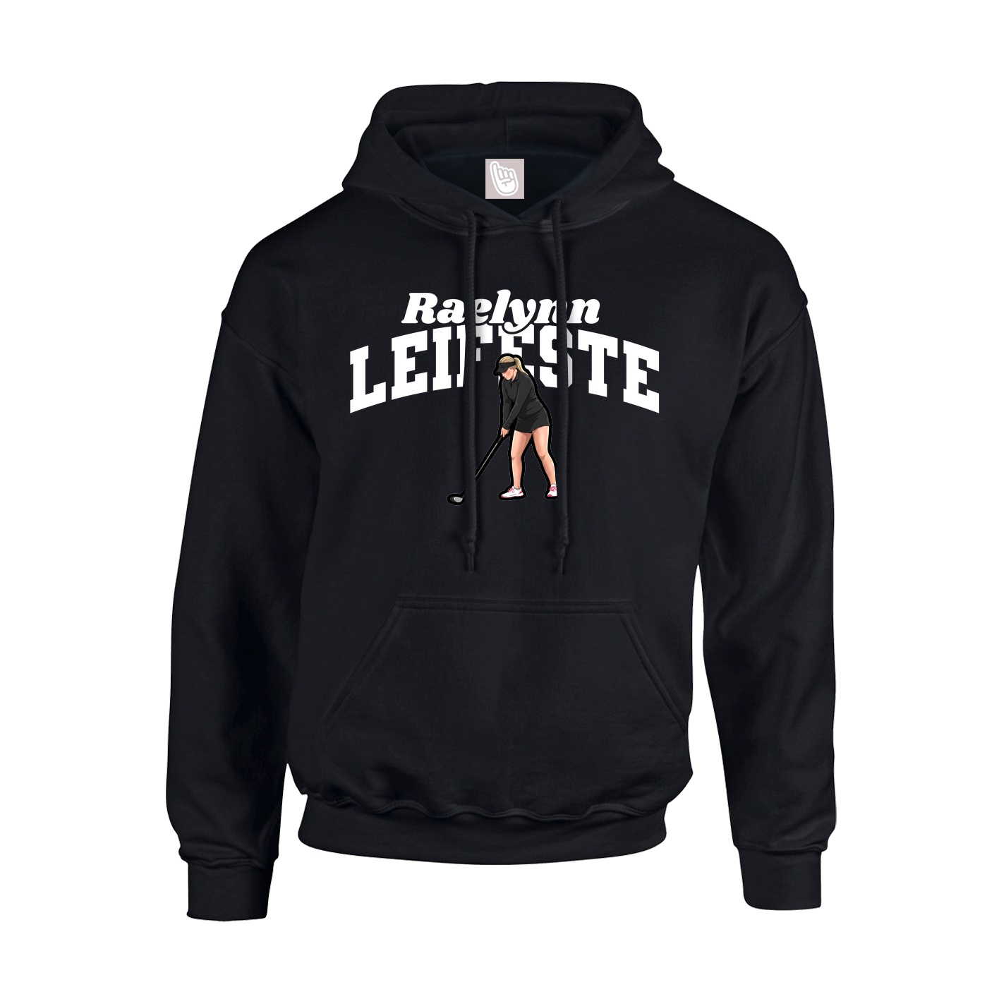 Youth Hoodie — Signature Arch in Black