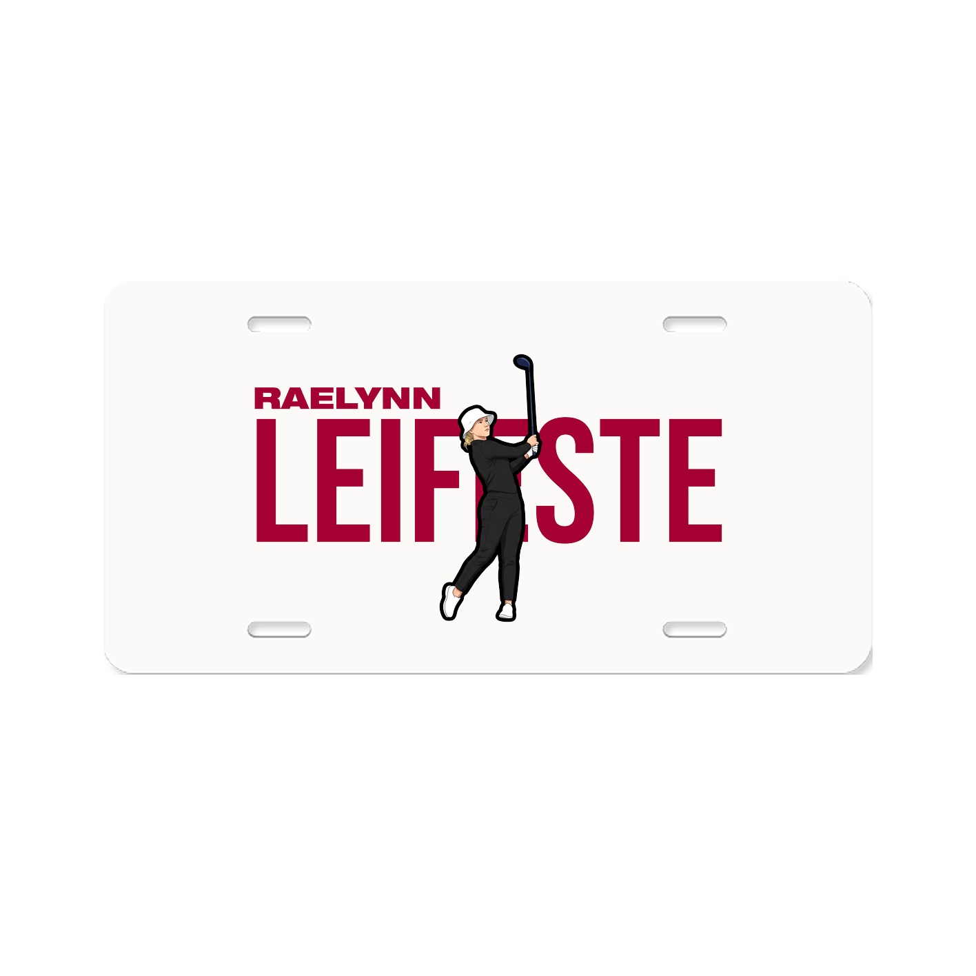 License Plate — Player Name in Classic