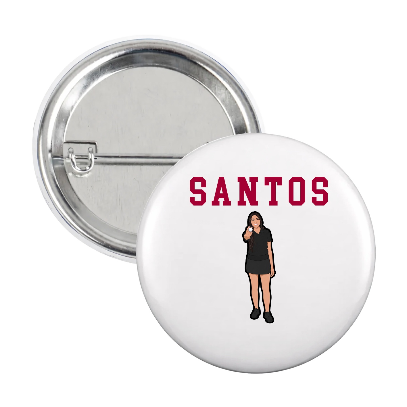 Game Day Button — Shirsey in White