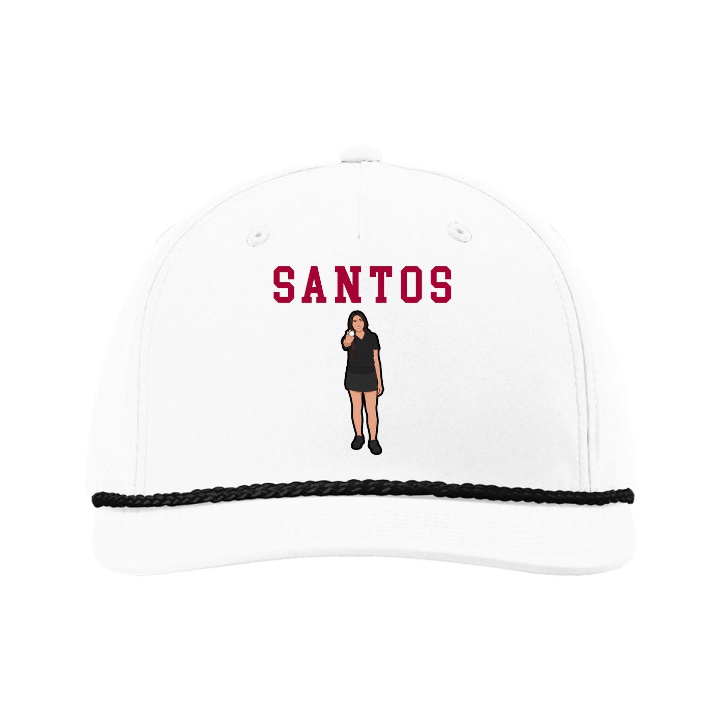 Five-Panel Classic Rope Cap — Shirsey in White