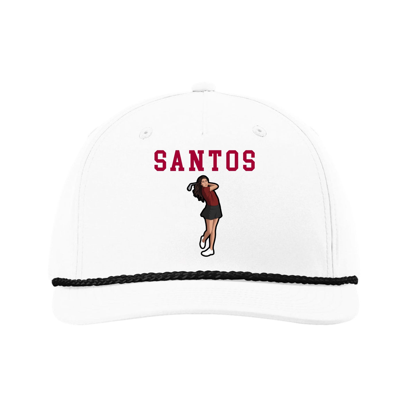 Five-Panel Classic Rope Cap — Shirsey in White