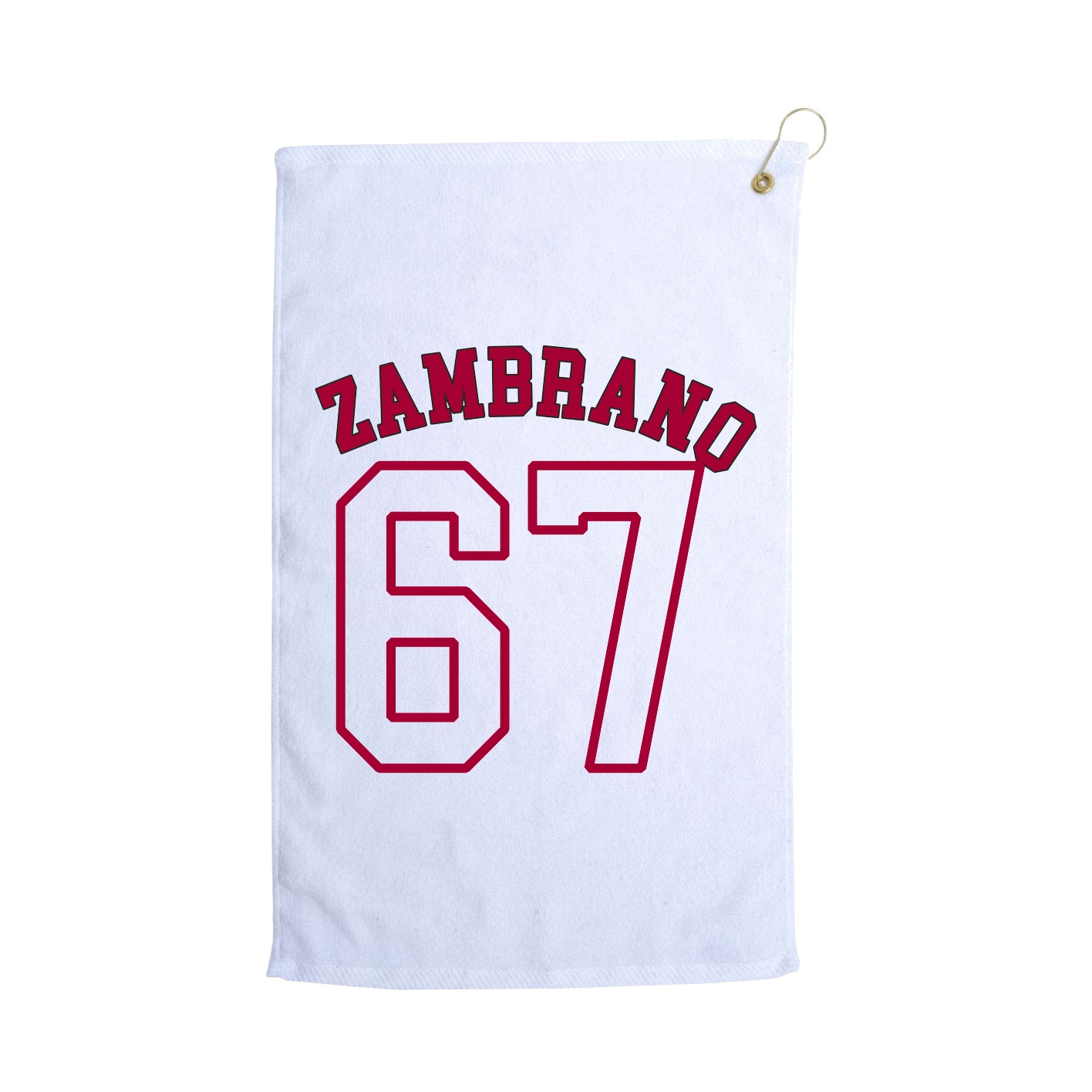 Golf Towel — Shirsey Arch in White
