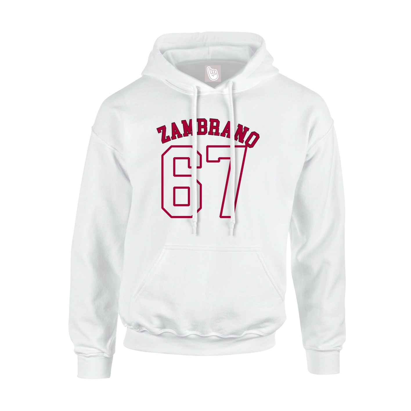 Youth Hoodie — Shirsey Arch in White