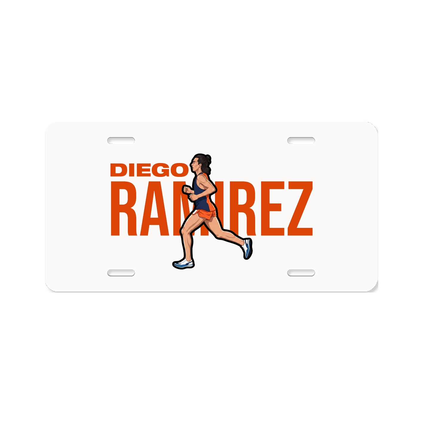 License Plate — Player Name in Classic