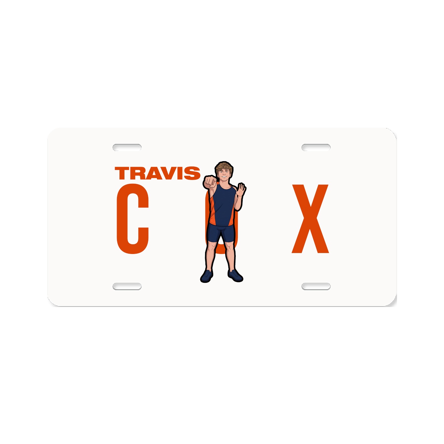License Plate — Player Name in Classic