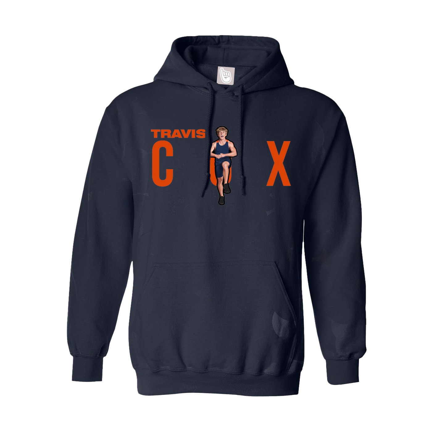 Hoodie — Player Name in Navy