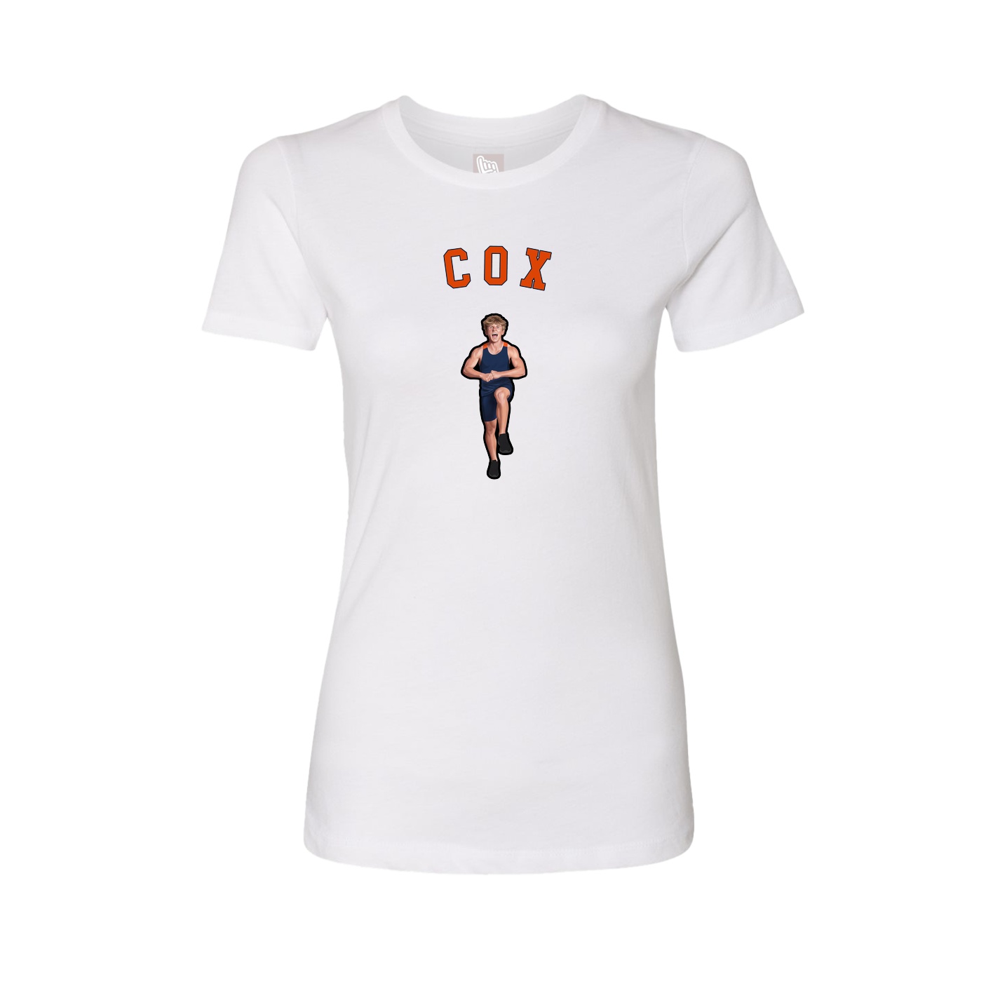 Fitted Women's Tee — Shirsey Arch in White