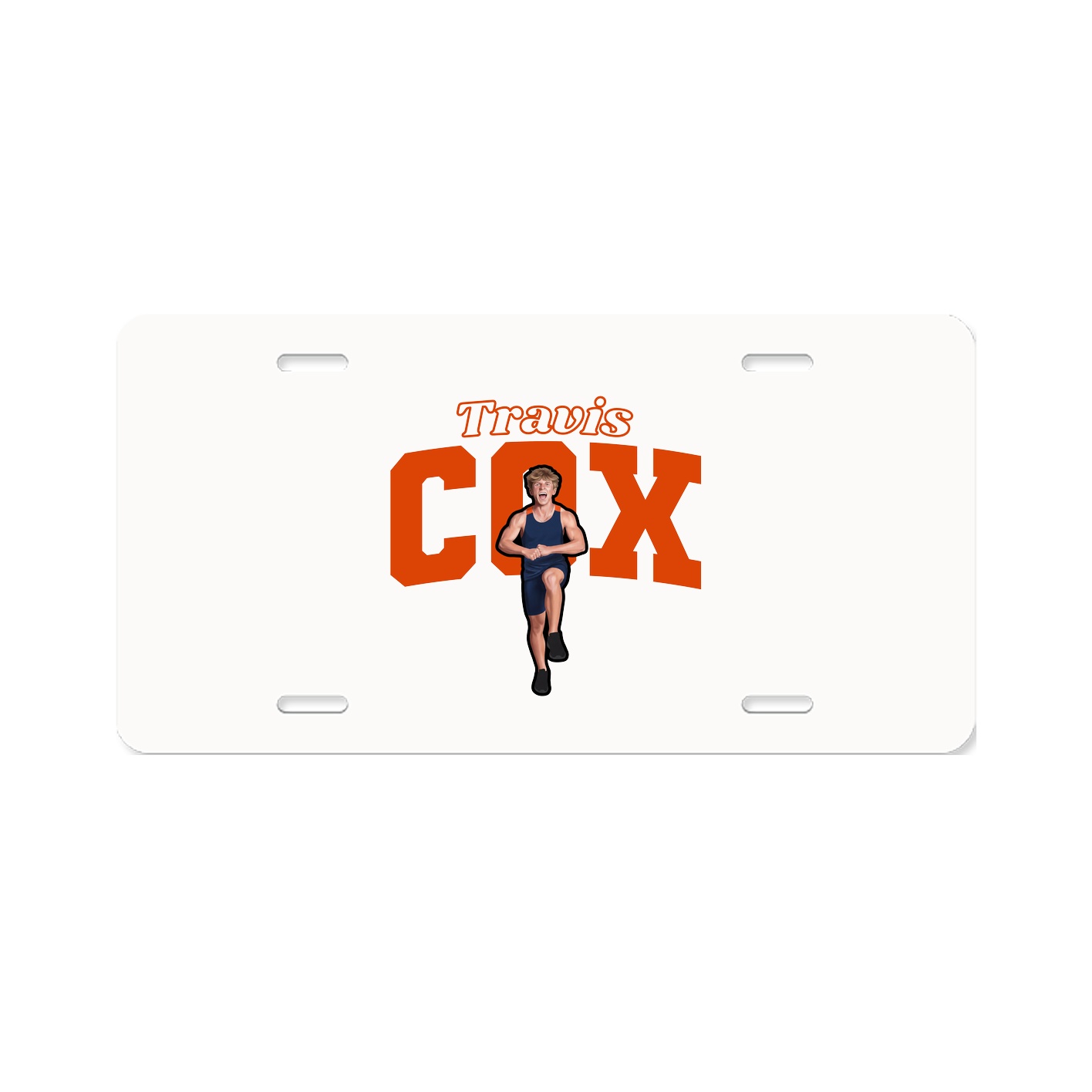 License Plate — Name Arch in Classic