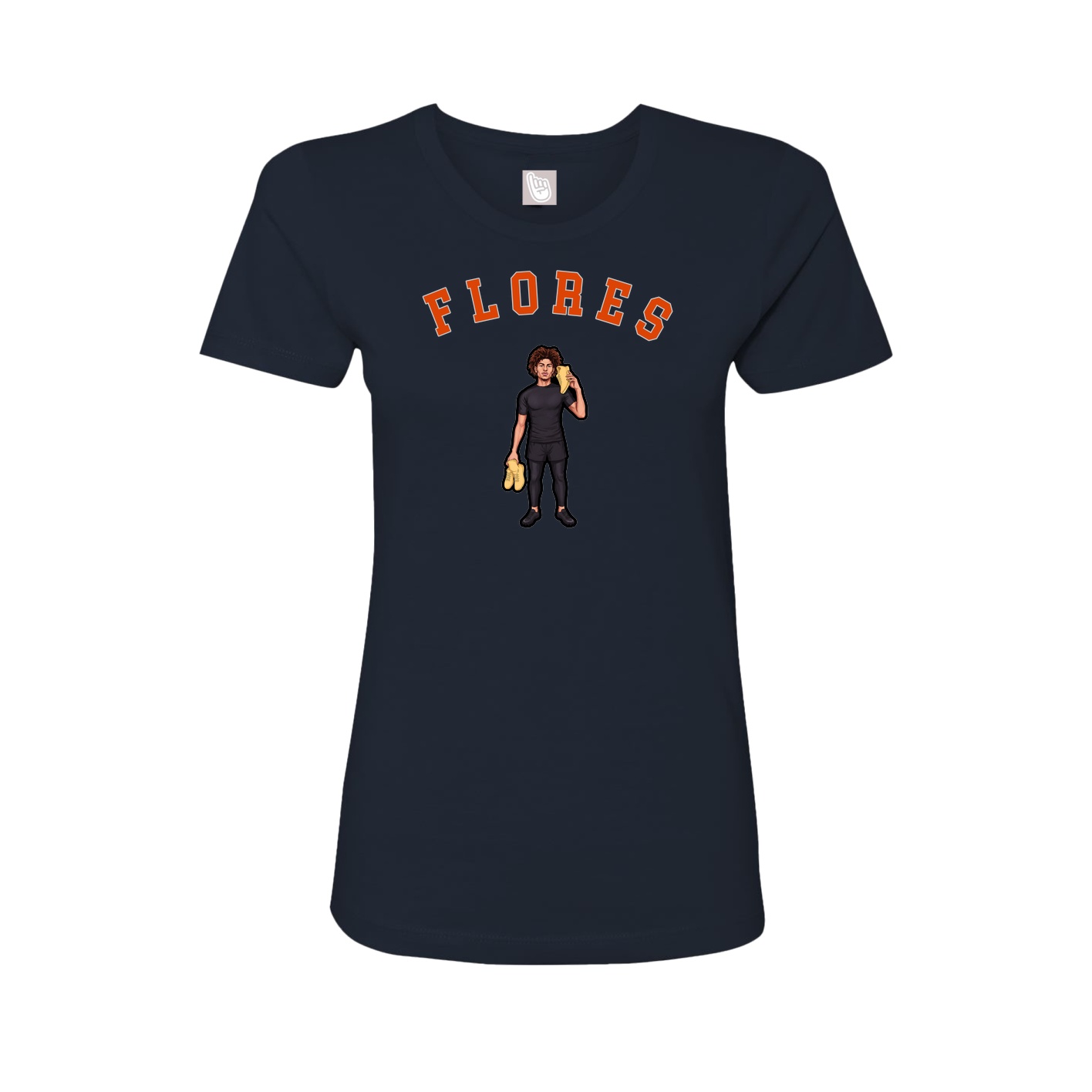 Fitted Women's Tee — Shirsey Arch in Navy