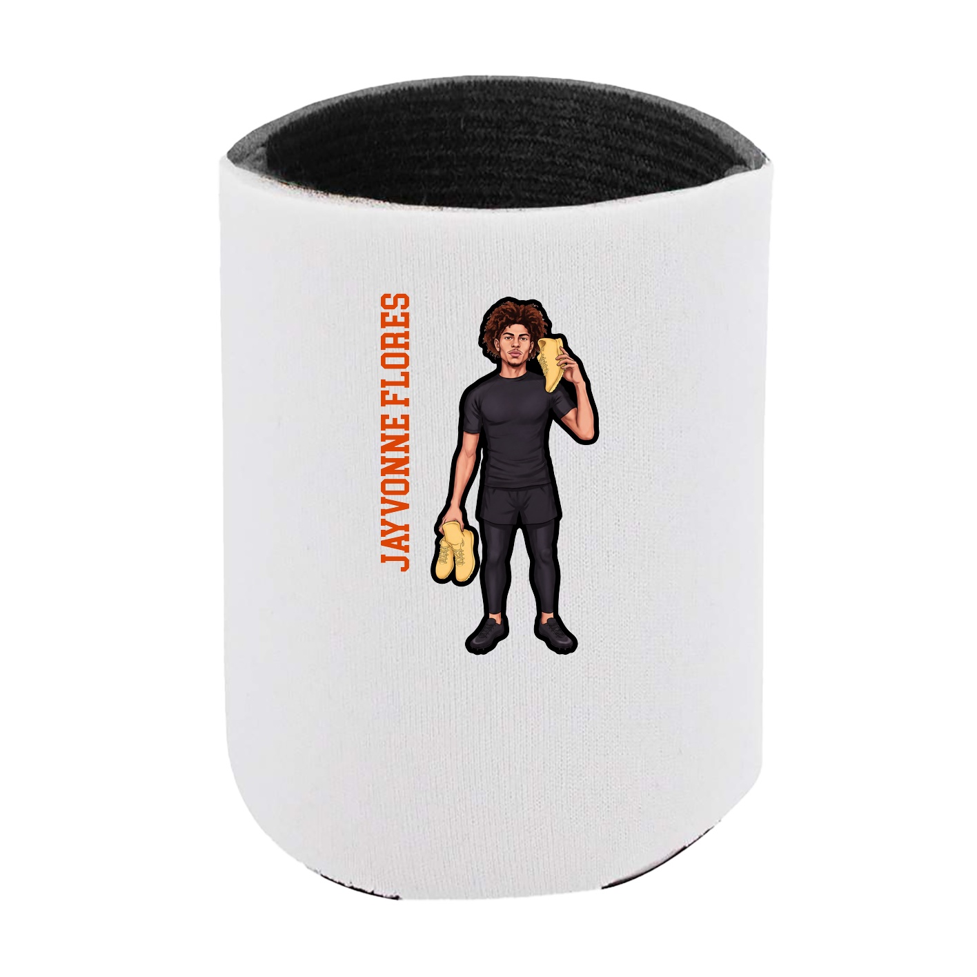 Can Holder — Name Vertical in White