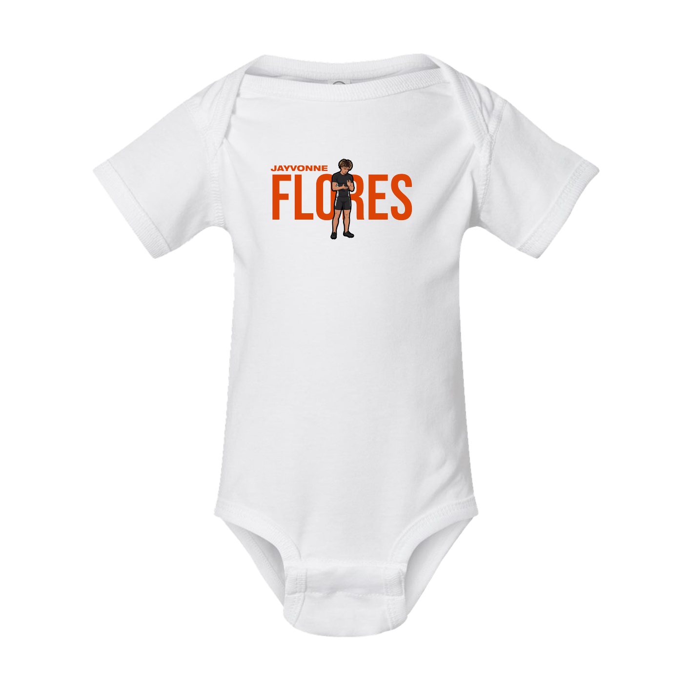 Baby Onesie — Player Name in White