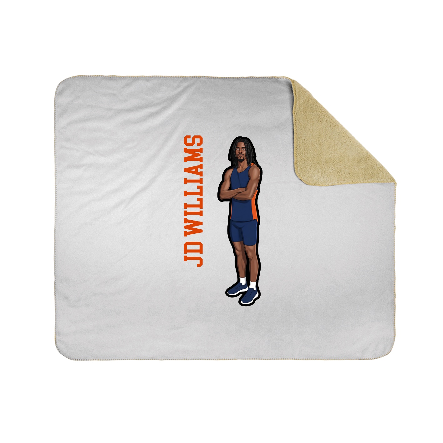 50x60 Sherpa Lined Throw Blanket