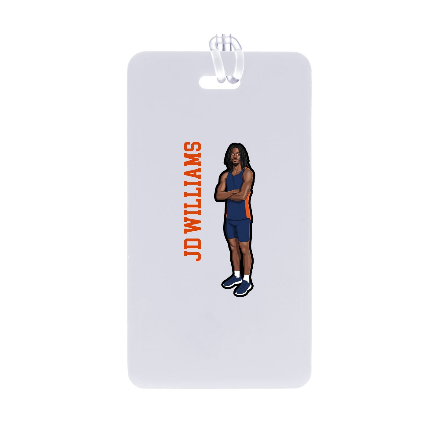Bag Tag — Name Vertical in Classic
