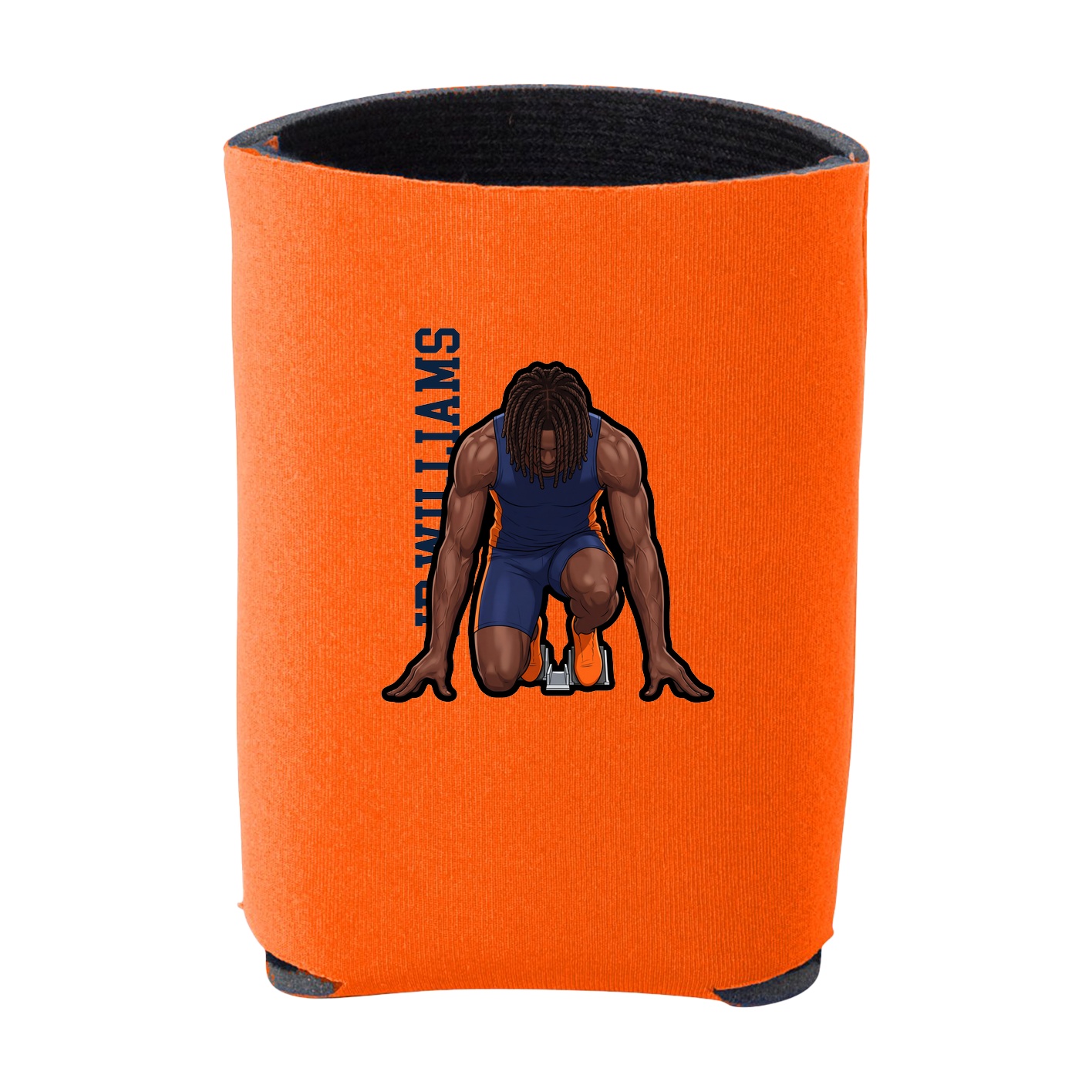 Can Holder — Name Vertical in Orange