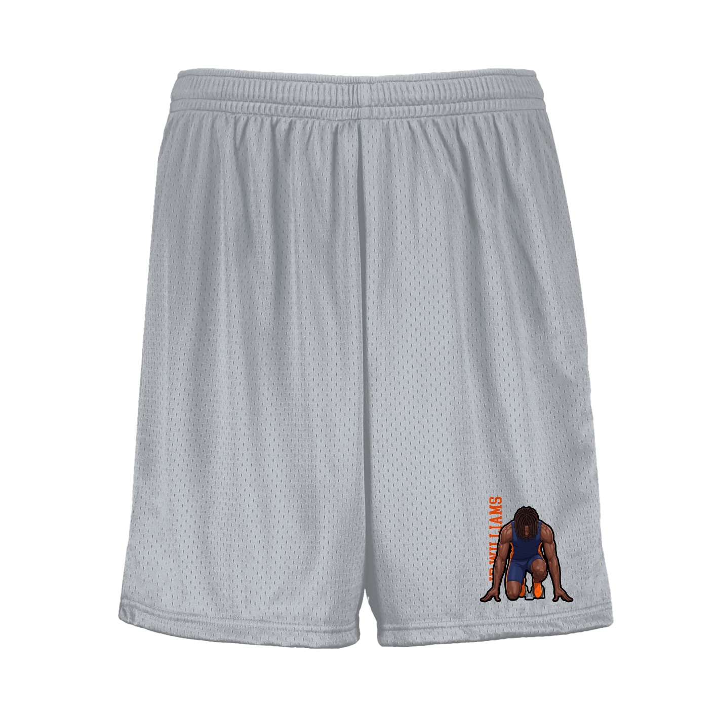 Shorts — Name Vertical in Silver