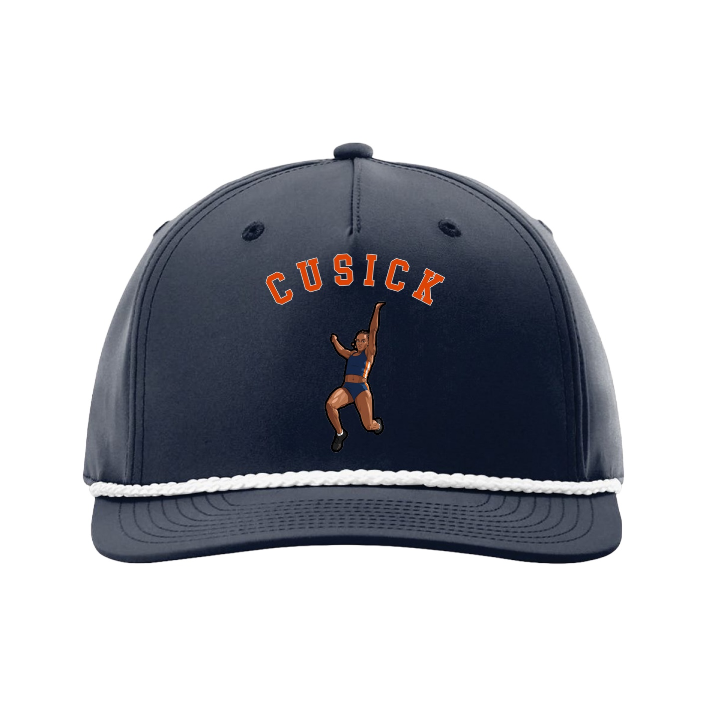 Five-Panel Classic Rope Cap — Shirsey Arch in Navy