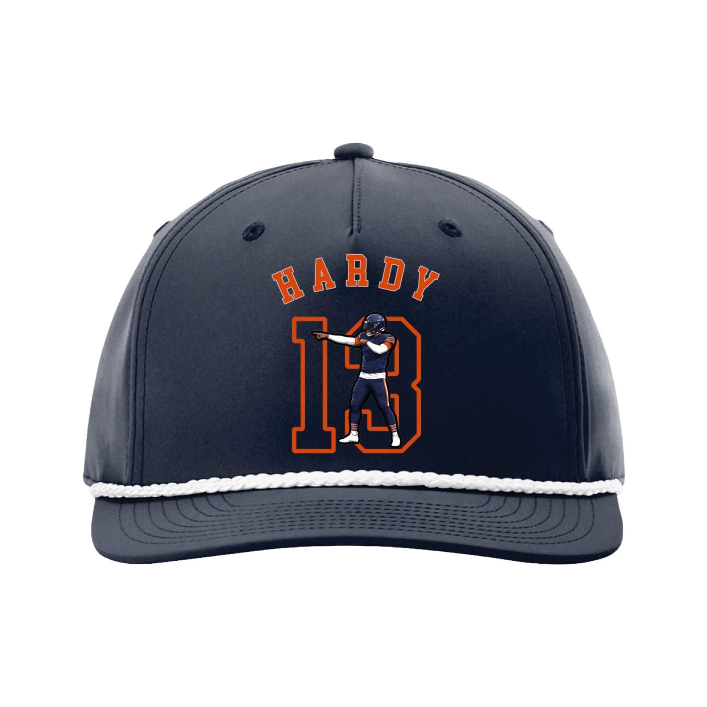 Five-Panel Classic Rope Cap — Shirsey Arch in Navy