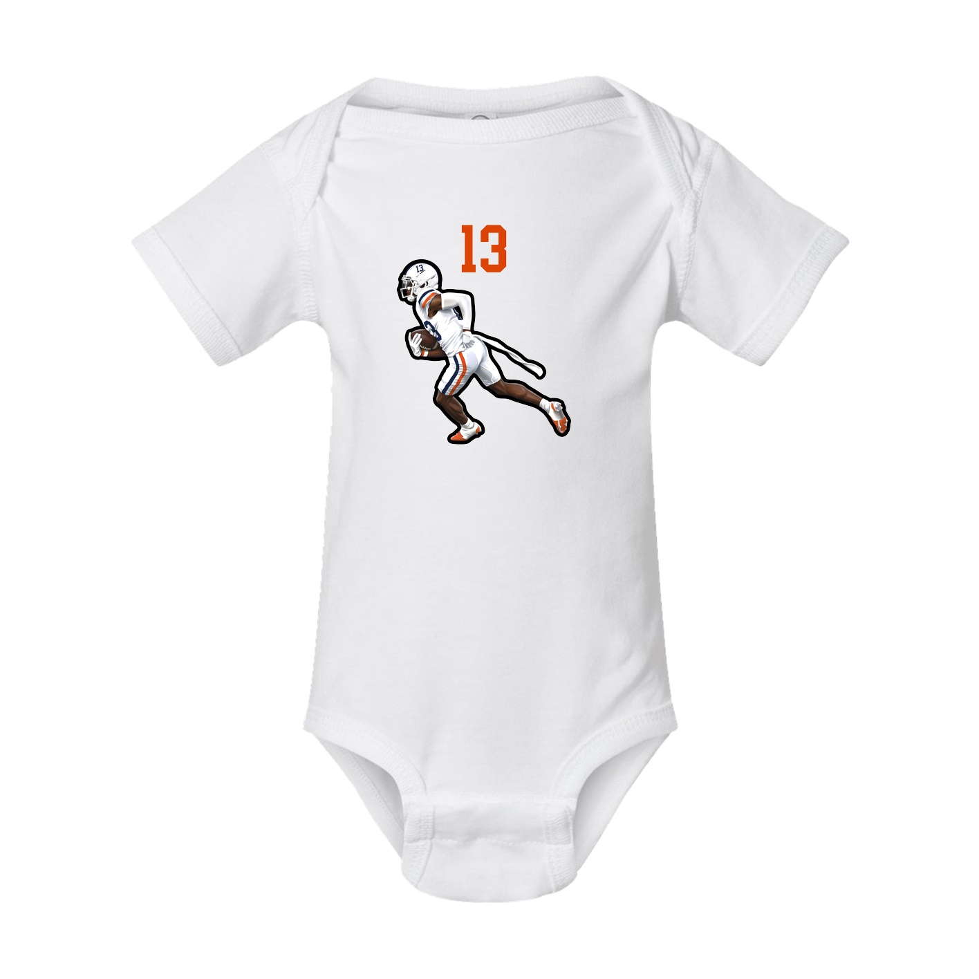 Baby Onesie — Number Top in White
