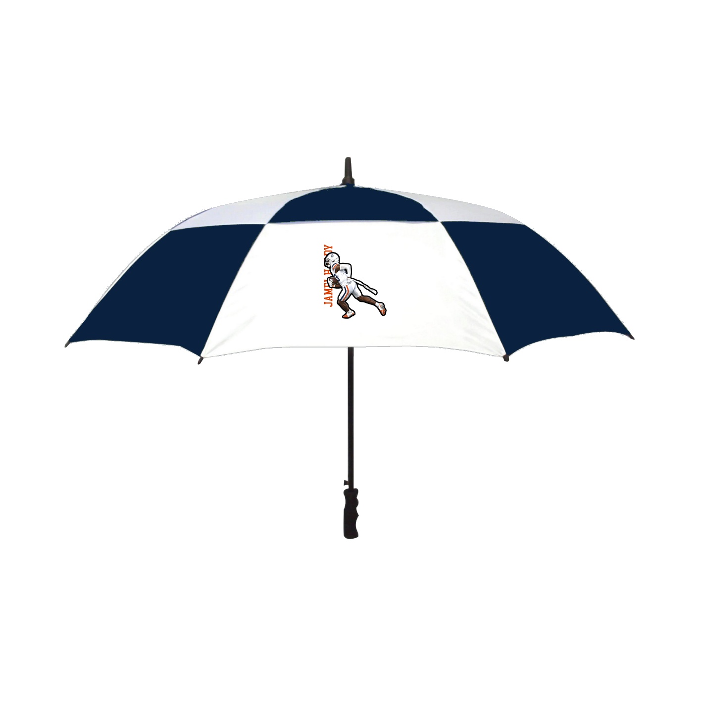 Golf Umbrella — Name Vertical in Navy