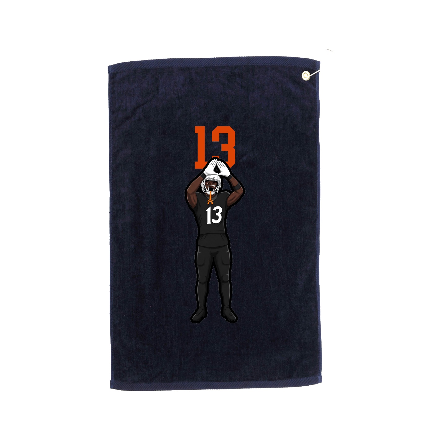 Golf Towel — Number Top in Navy