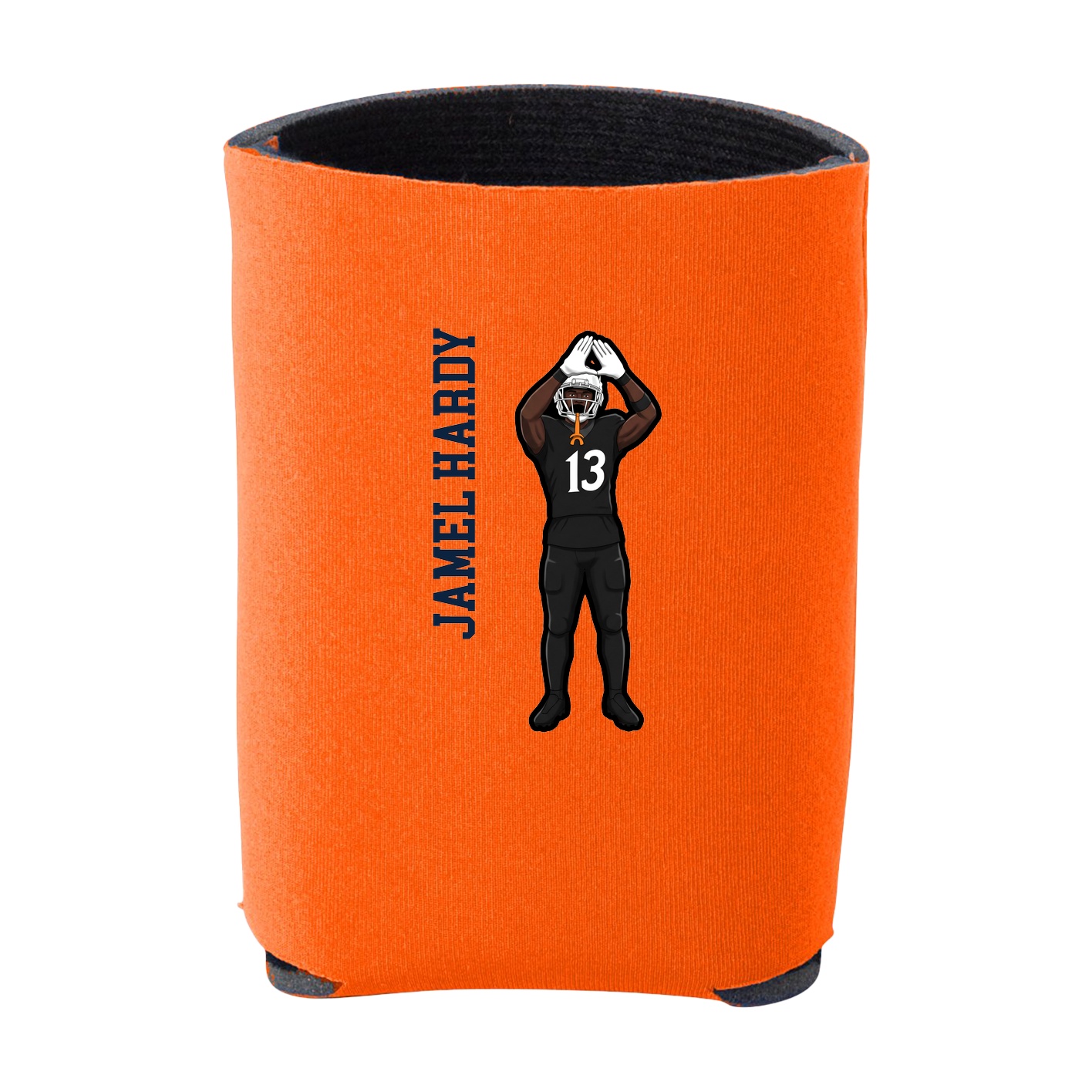 Can Holder — Name Vertical in Orange