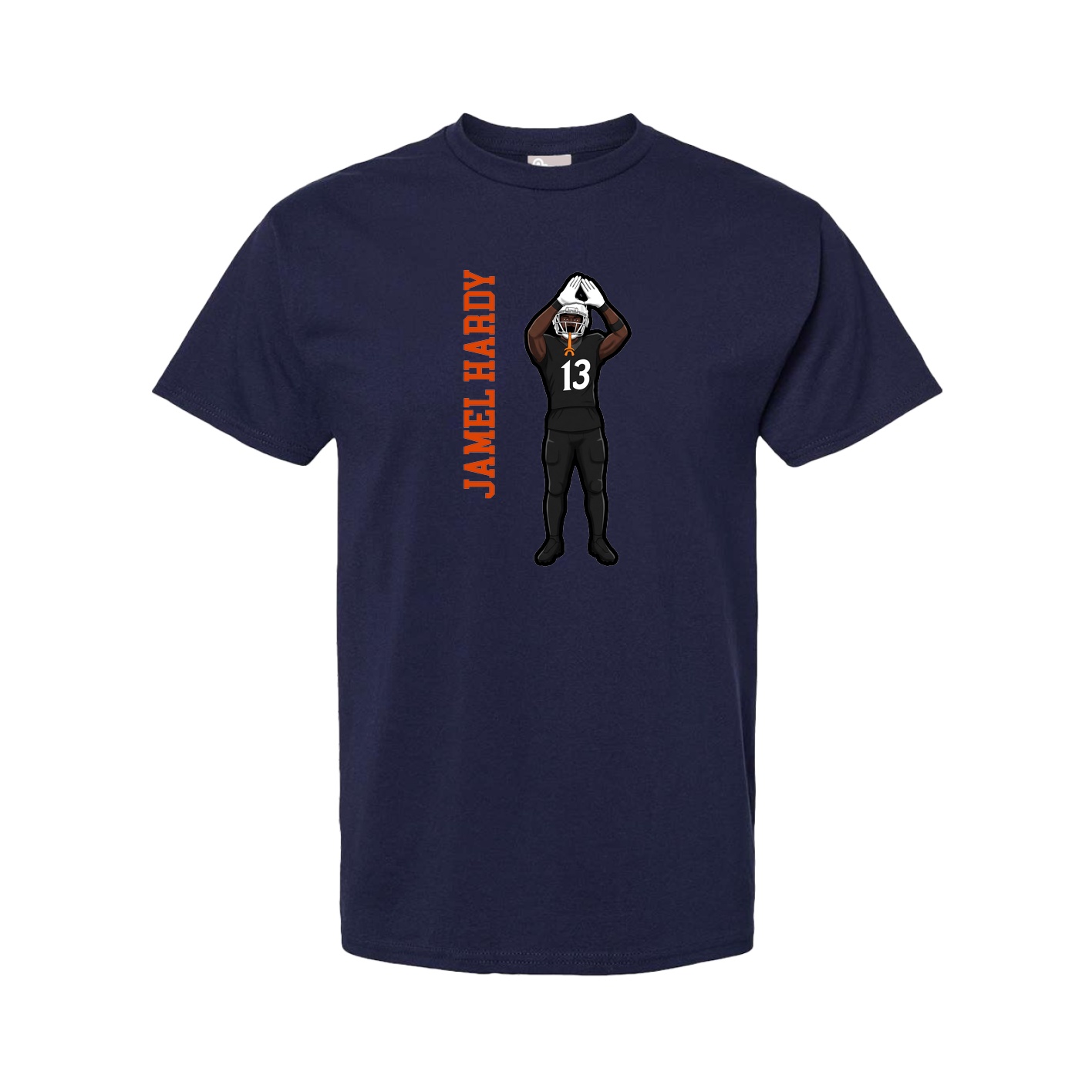 Tee — Name Vertical in Navy