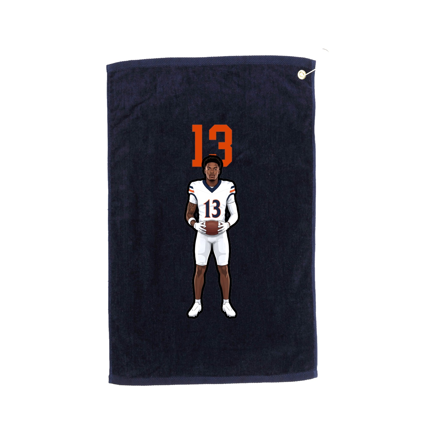 Golf Towel — Number Top in Navy