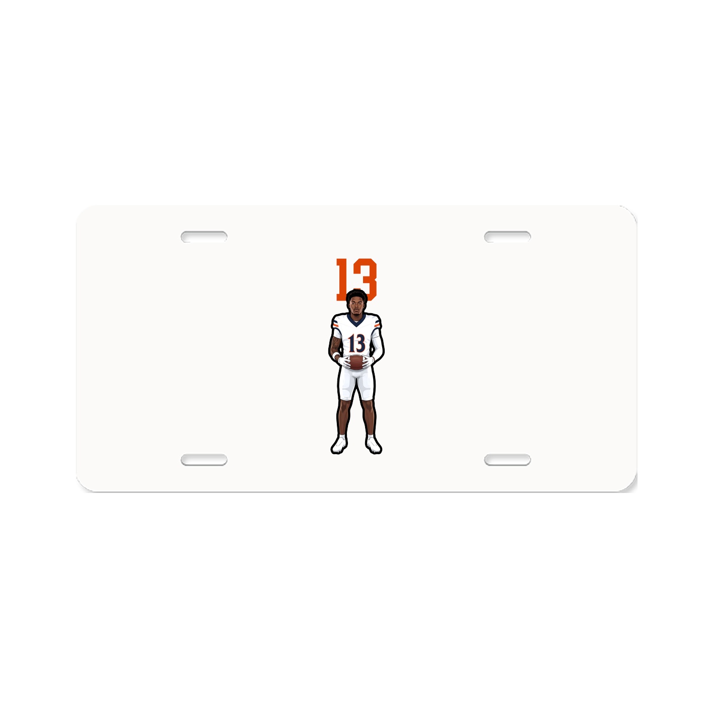 License Plate — Number Top in Classic