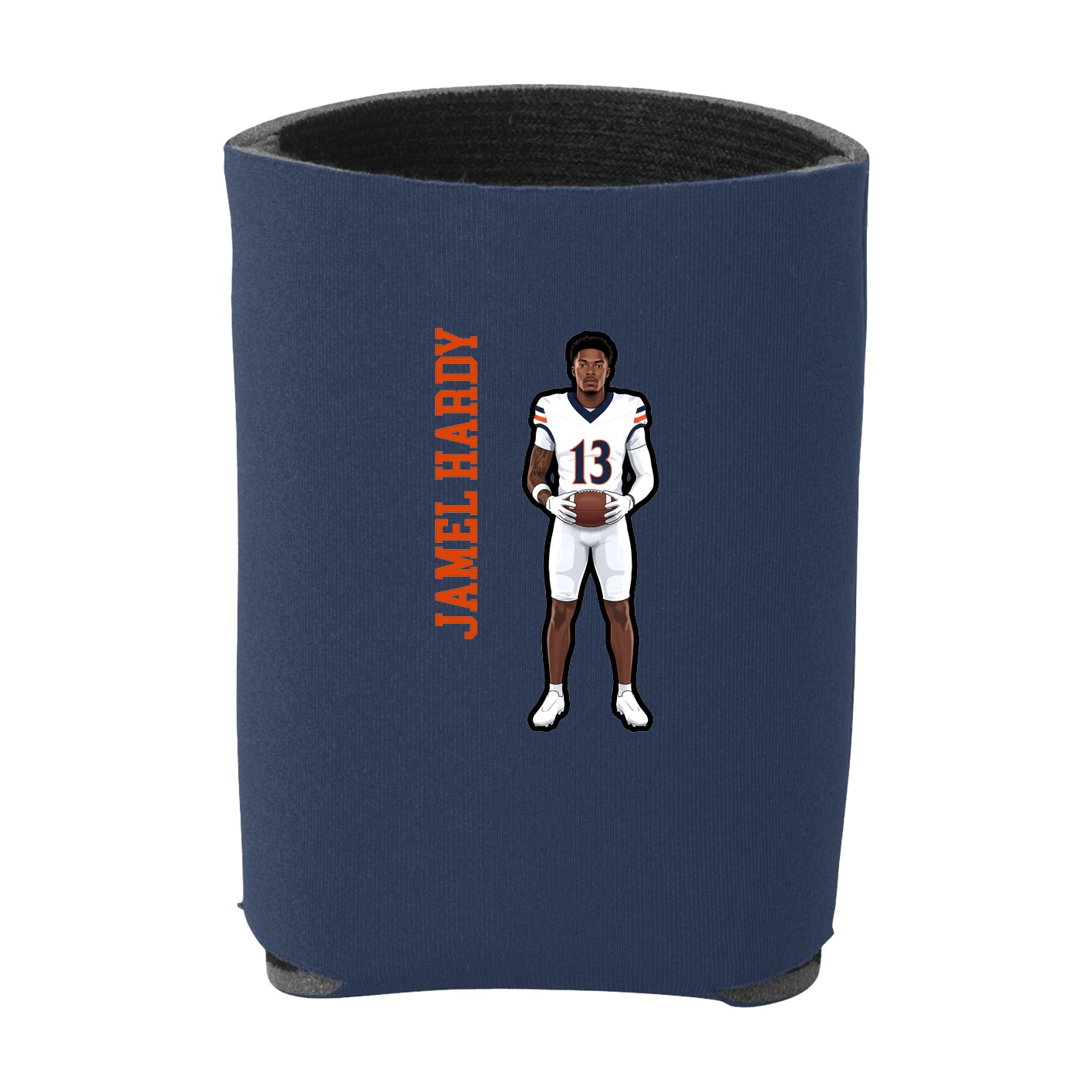 Can Holder — Name Vertical in Navy