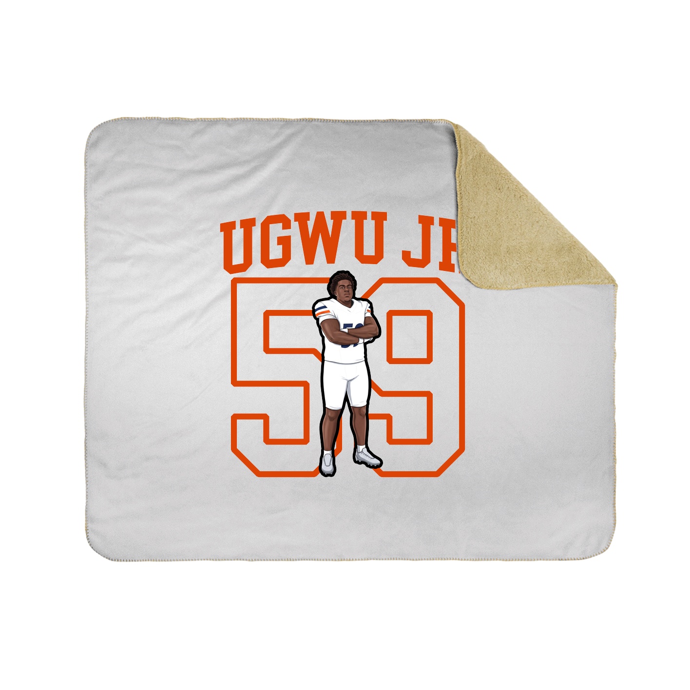 Throw Blanket — Shirsey in White