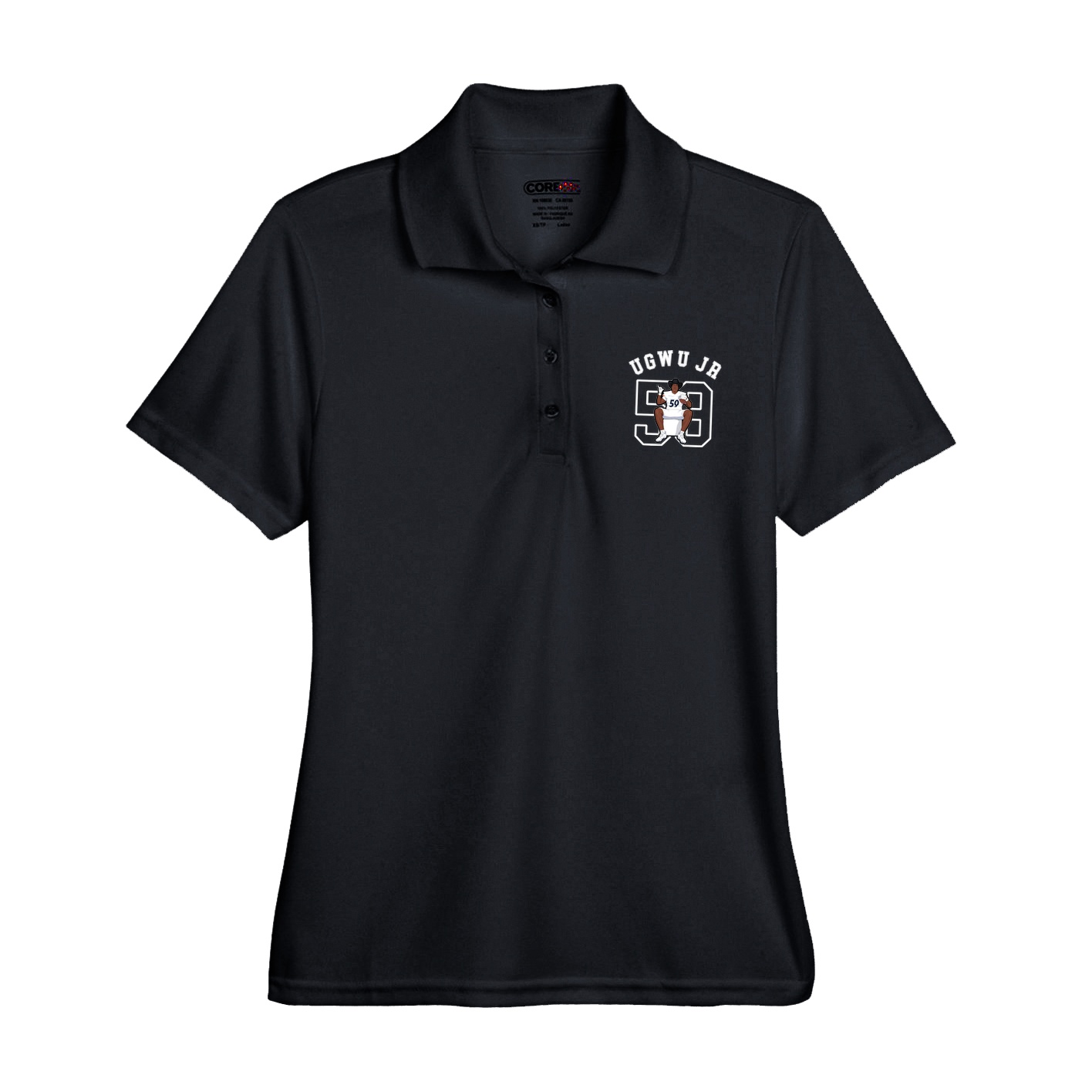 Womens Performance Polo — Shirsey Arch in Black