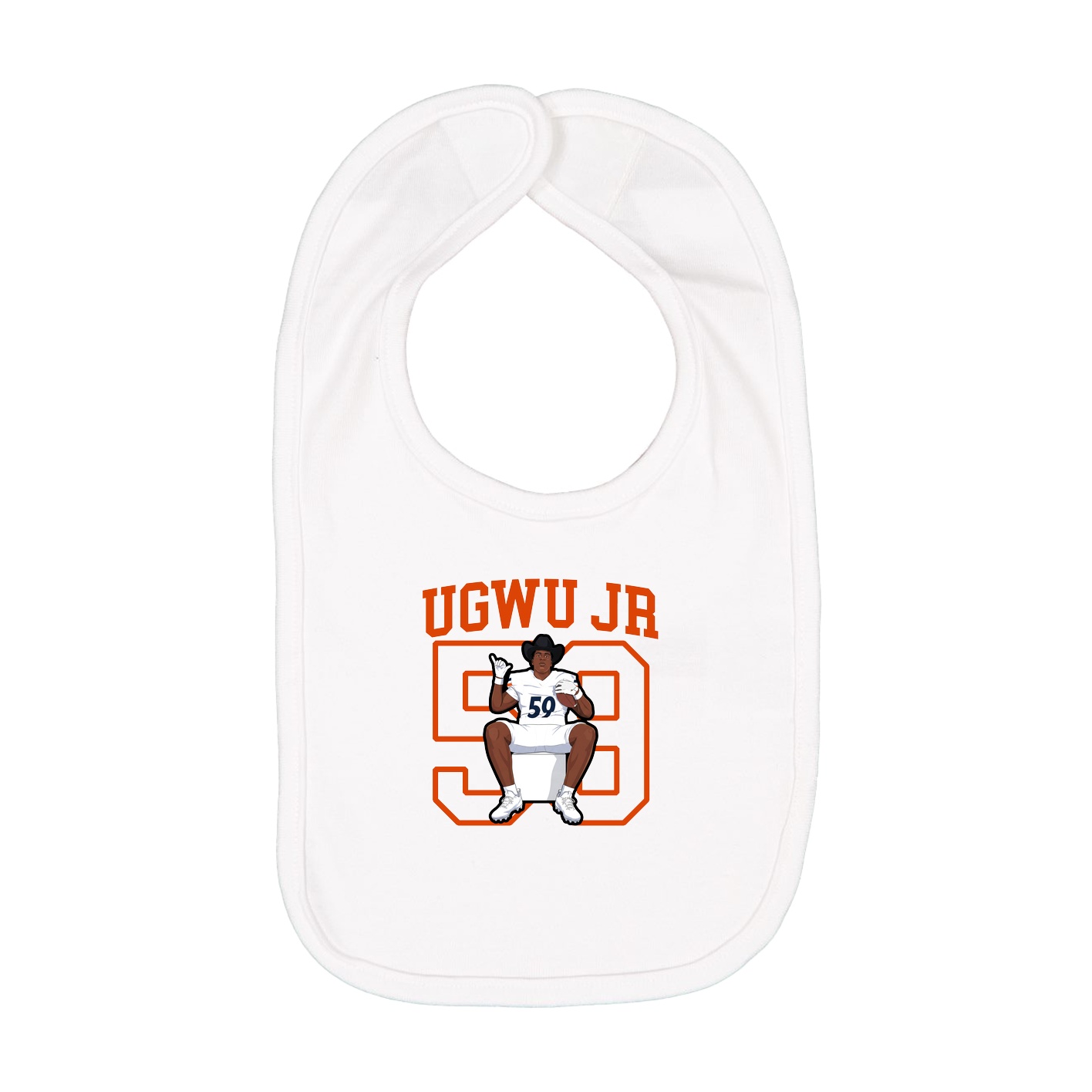 Infant Bib — Shirsey in White