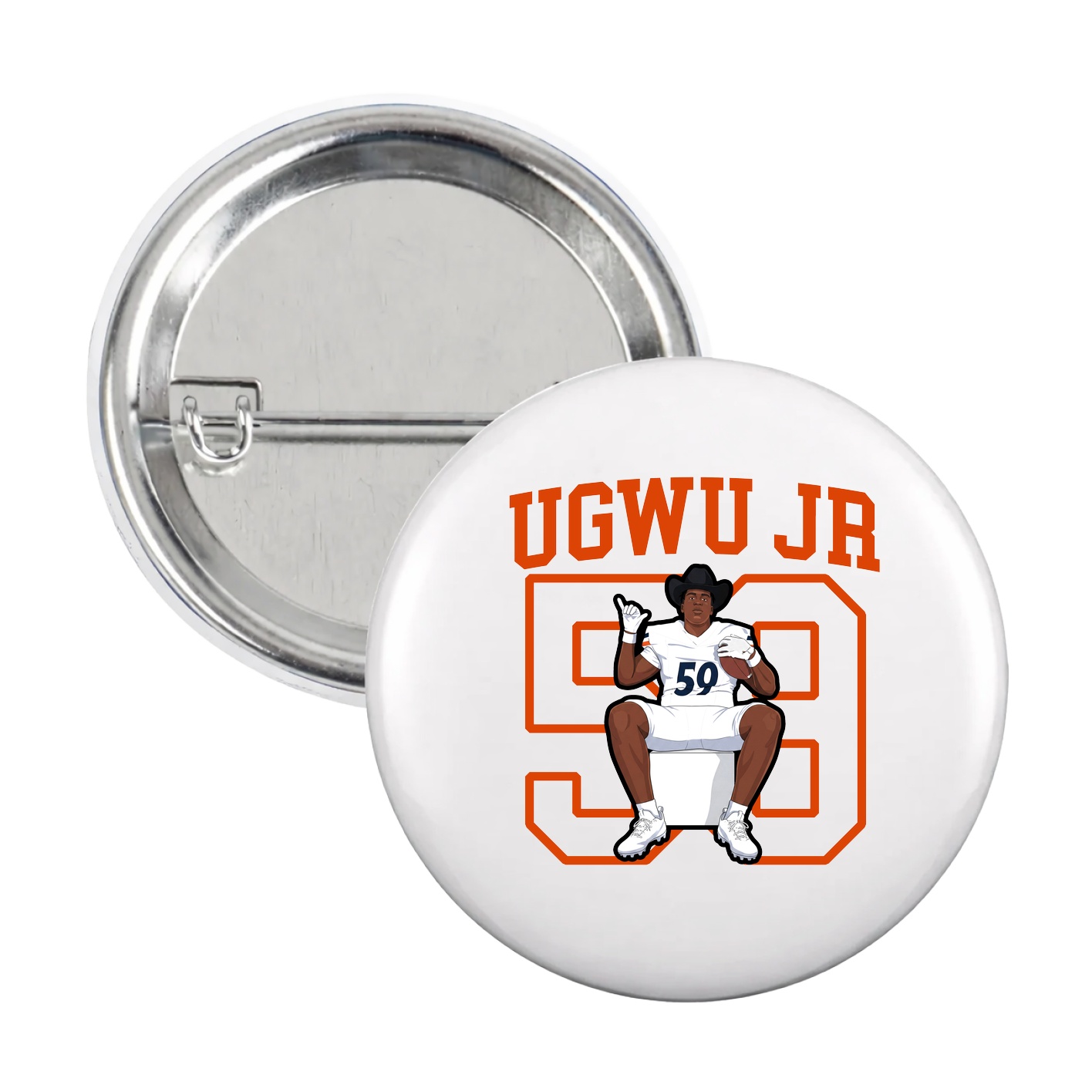 Game Day Button — Shirsey in White