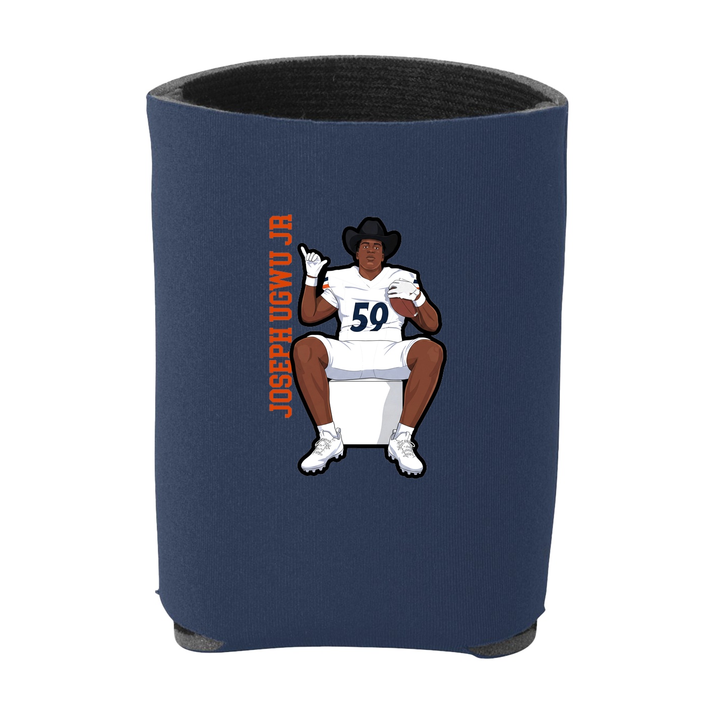 Can Holder — Name Vertical in Navy
